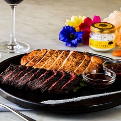 熟成肉二種の食べ比べ