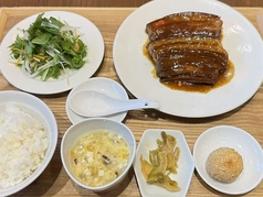 豚の角煮定食
