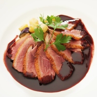 旬の食材を使った拘りの料理