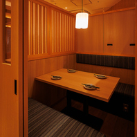 少人数対応の個室