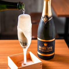 こぼれスパークリング グラス