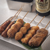 焼き鳥や串カツを最高の一杯で引き立てる幸せ