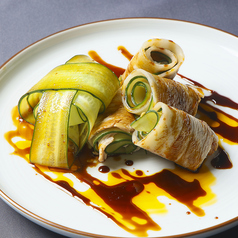 蒸し豚の四川風甜醤油ソース