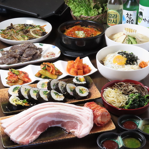 サムギョプサルが魅力の韓国居酒屋！金曜日は食べ放題も！
