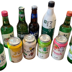 韓国のドリンクもお愉しみいただけます。
