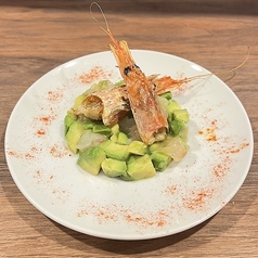 赤海老とアボカドの山葵タルタル