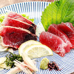 カツオの刺身