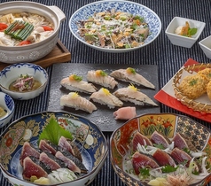 藁焼き鰹たたき 明神丸 岡山本町店のコース写真