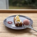 料理メニュー写真&nbsp;桃とカスタードのミルフィーユ