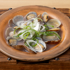 【魚介料理】浅利とねぎの酒蒸し