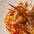 料理メニュー写真 渡り蟹のトマトクリームパスタ タリアテッレ