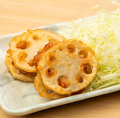 レンコンのはさみ揚げ