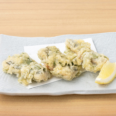 【魚介料理】イワシ梅しそ天