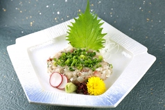 旬魚の味噌なめろう