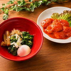汁なし担々麺+エビチリ