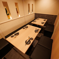 プライベート感たっぷり！会話も弾む和モダン個室