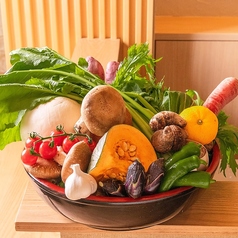 地場野菜と無添加ドレッシング使用。の写真