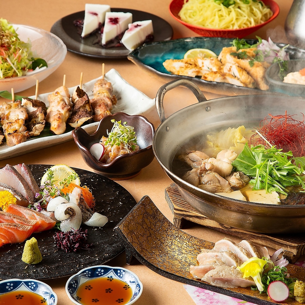 飲み放題付宴会コースをバラエティ豊かにご用意あり！◎2時間飲み放題付きコース3000円～♪
