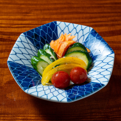 季節野菜のあごだし漬物