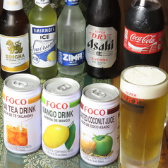 お酒からソフトドリンクまで種類豊富！