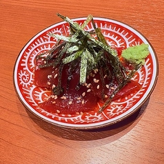 まぐろと青唐辛子の漬け和え