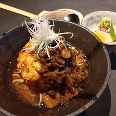 猪しぐれとかき揚げの贅沢蕎麦