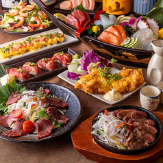 完全個室 地鶏焼き鳥×築地海鮮&国産牛もつ鍋 和み屋 新橋総本店のコース写真