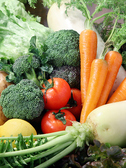 自家菜園の無農薬でつくる野菜と地元農家から仕入れる野菜のみを使用しております！フレッシュな野菜を楽しめますよ♪