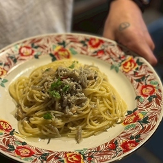 シラスとアサリと「イタリアンピッコラ ‐唐辛子」 アーリオオーリオ ペペロンチーノ