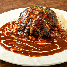 肉汁爆発ハンバーグのハヤシライス