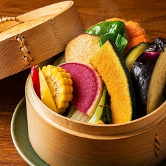 京野菜のせいろ蒸し