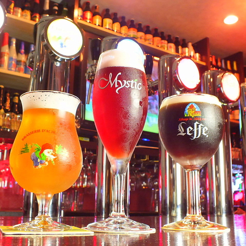 生ベルギービールが飲めるお店★週替わりで6種類の生をご用意！