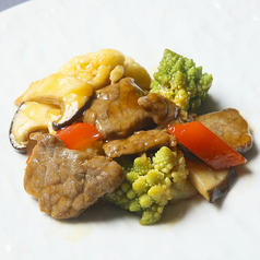 和牛のオイスターソース炒め