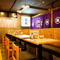 オープンなお席がお好みのお客様は大衆居酒屋の雰囲気を味わえる開放的なお席がオススメ♪