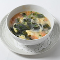 料理メニュー写真 野菜と豆腐スープ/トマトわかめ玉子スープ