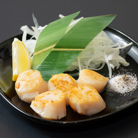 お酒にも合う「ホタテ塩焼き」