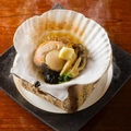 料理メニュー写真 噴火湾産ホタテ貝の海苔バター焼き