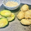 料理メニュー写真&nbsp;あんこう・芽キャベツおつまみ天ぷら