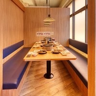 仲のいい友人や家族団欒の場に最適◎