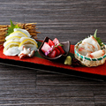 料理メニュー写真&nbsp;本日の刺身三種盛合せ(三貫・二貫)