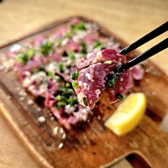 ラム肉のたたき～すりたて山わさびとトリュフ正油で～