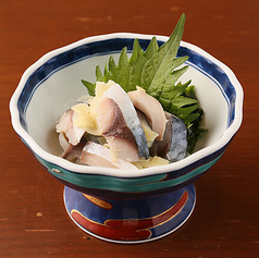 晩酌のお供　ガリ〆鯖