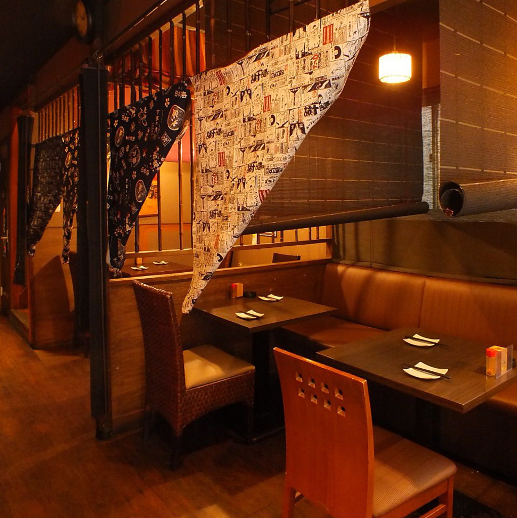 お二人様用半個室で、家飲み気分♪