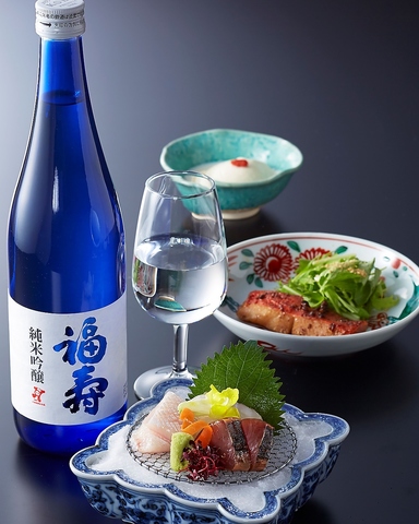 蔵元『福寿』がご提供する本格日本料理。ランチやご宴会、お祝い事などにどうぞ。