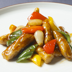 糸島豚の黒酢酢豚