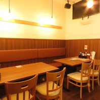 幅広いシーンでご利用いただけるお席をご用意しています