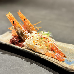 大エビの姿炙り握り(2貫)