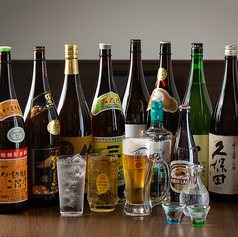 鮮魚との相性抜群♪岡山の地酒など豊富な日本酒をご用意