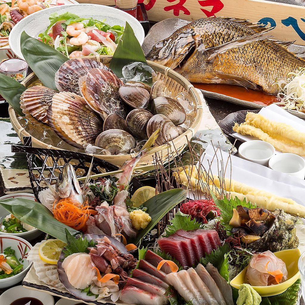 海鮮料理をご堪能♪料理7品コース2800円～♪