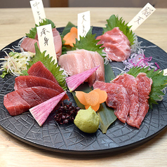 「3」生本まぐろ5種盛り合わせ